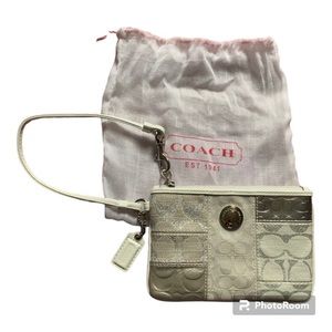 Coach patchwork wristlet